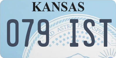 KS license plate 079IST