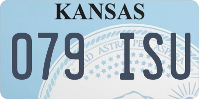 KS license plate 079ISU