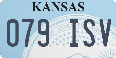 KS license plate 079ISV