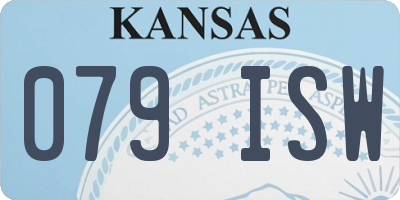 KS license plate 079ISW