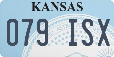 KS license plate 079ISX