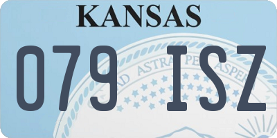 KS license plate 079ISZ