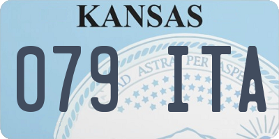 KS license plate 079ITA