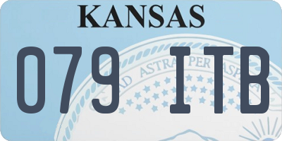 KS license plate 079ITB