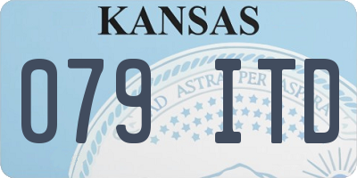 KS license plate 079ITD