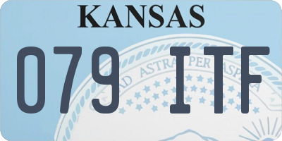 KS license plate 079ITF