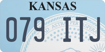 KS license plate 079ITJ