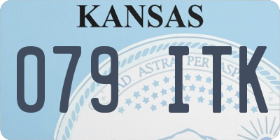 KS license plate 079ITK