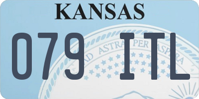 KS license plate 079ITL