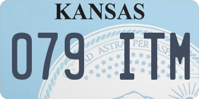 KS license plate 079ITM
