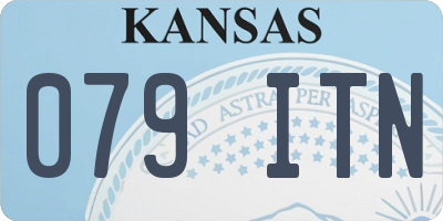 KS license plate 079ITN