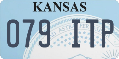 KS license plate 079ITP