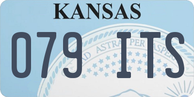 KS license plate 079ITS