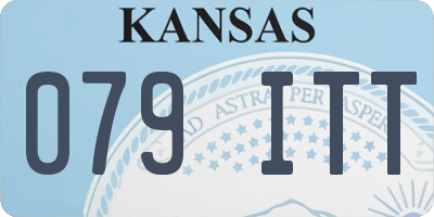 KS license plate 079ITT