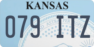 KS license plate 079ITZ