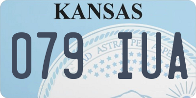 KS license plate 079IUA
