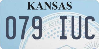 KS license plate 079IUC