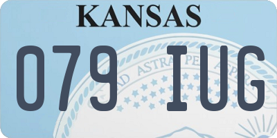 KS license plate 079IUG