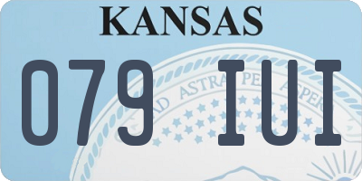 KS license plate 079IUI