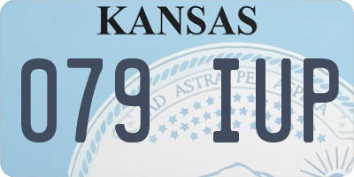 KS license plate 079IUP