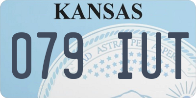 KS license plate 079IUT
