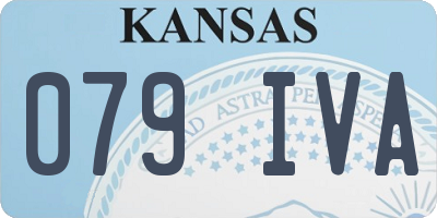 KS license plate 079IVA