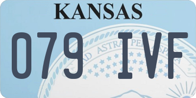 KS license plate 079IVF