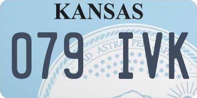 KS license plate 079IVK
