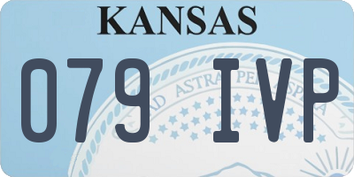 KS license plate 079IVP