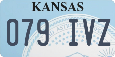 KS license plate 079IVZ