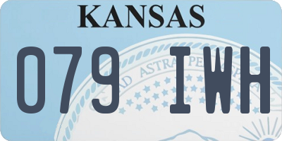 KS license plate 079IWH