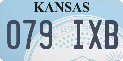KS license plate 079IXB