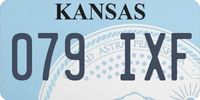KS license plate 079IXF