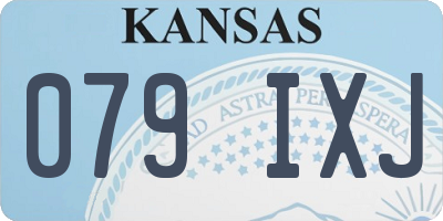 KS license plate 079IXJ