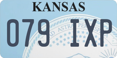 KS license plate 079IXP