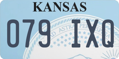 KS license plate 079IXQ
