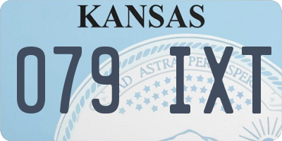 KS license plate 079IXT