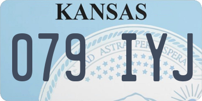 KS license plate 079IYJ
