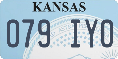 KS license plate 079IYO