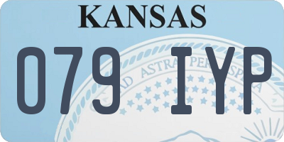 KS license plate 079IYP