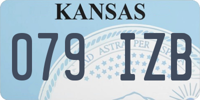 KS license plate 079IZB