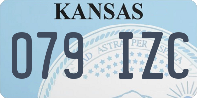 KS license plate 079IZC
