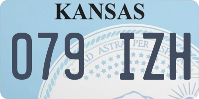 KS license plate 079IZH