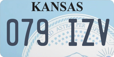 KS license plate 079IZV