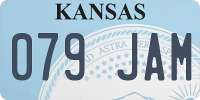 KS license plate 079JAM