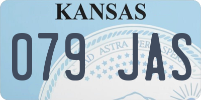 KS license plate 079JAS