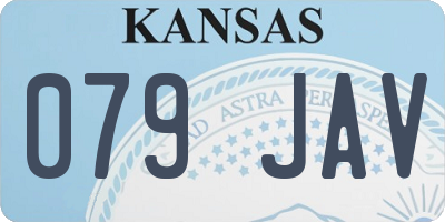 KS license plate 079JAV