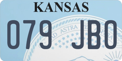 KS license plate 079JBO