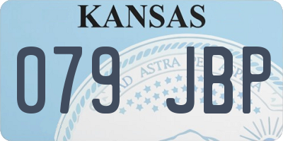 KS license plate 079JBP