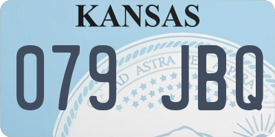 KS license plate 079JBQ